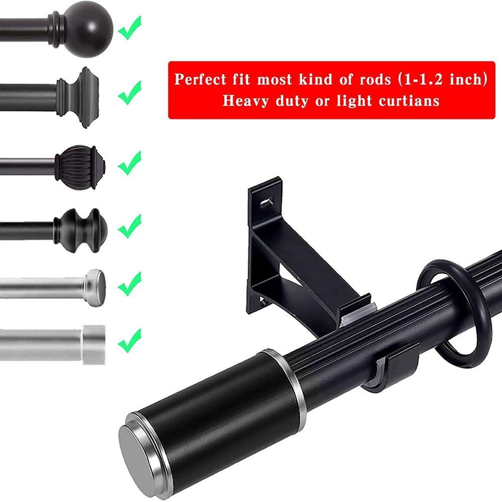 Móc Treo Thanh Treo Rèm Cửa Bằng Hợp Kim Nhôm Dễ Lắp Đặt Tiện Dụng Cho Nhà Bếp