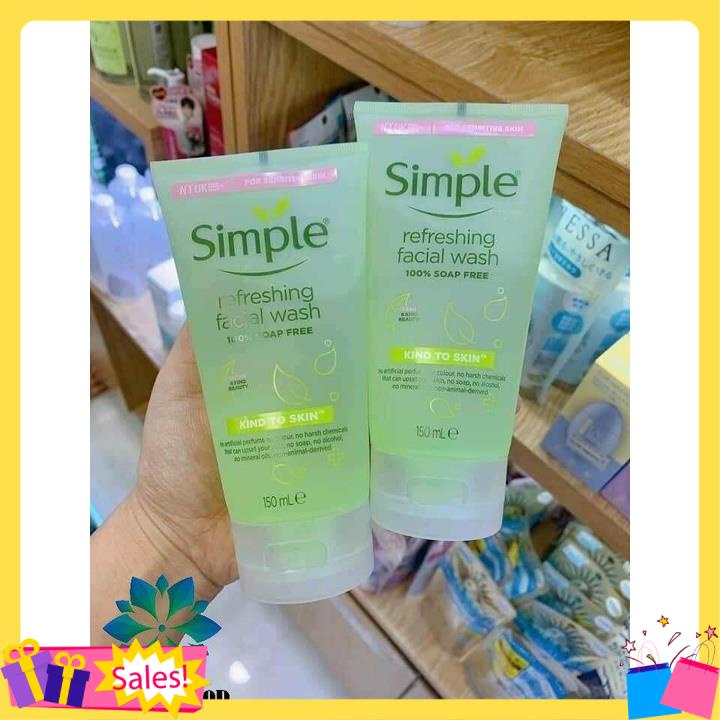 Sữa rửa mặt Simple Kind to Skin Refreshing Facial Wash Gel | BigBuy360 - bigbuy360.vn