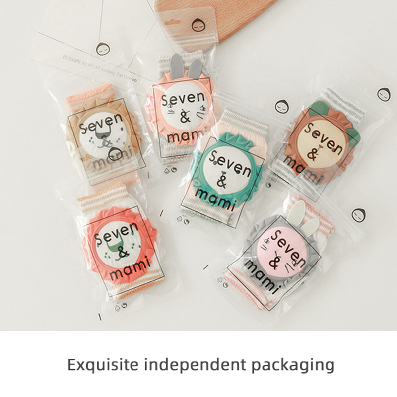 Đệm đầu gối cotton mềm in họa tiết động vật hoạt hình dễ thương giữ ấm chân chất lượng cao cho bé sơ sinh
