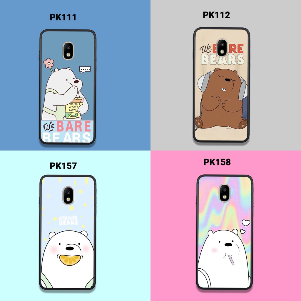 [Freeship từ 50k] ỐP LƯNG SAMSUNG J3 PRO J5 PRO J7 PRO J7 PLUS IN HÌNH GẤU WE BARE BEARS