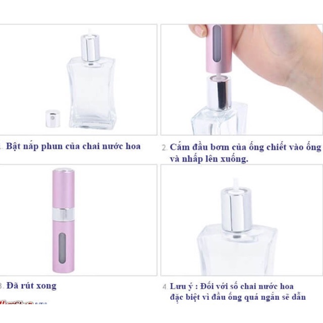 Ống Lọ Chiết Nước Hoa 8ml Dạng Xoay Phong Cách