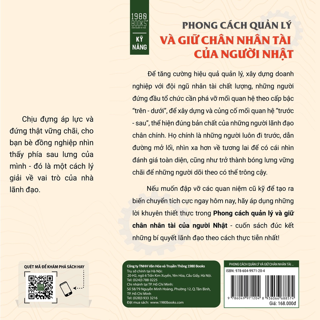 Sách - Phong Cách Quản Lý Và Giữ Chân Nhân Tài Của Người Nhật (Masakazu Sugiura - 1980)