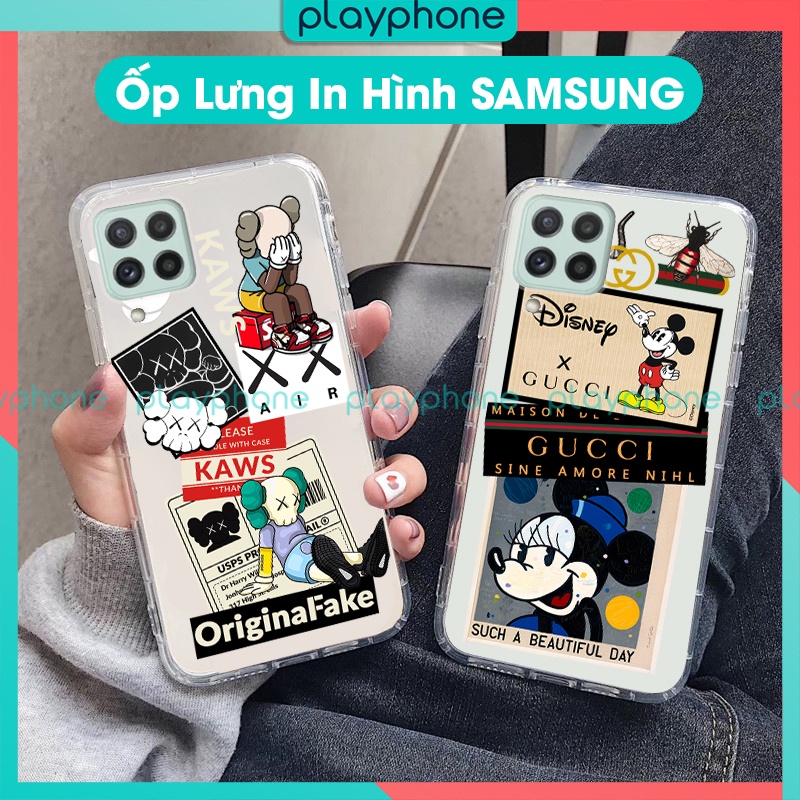 Ốp Lưng Samsung Galaxy A22 4G A32 S42 A52 A12 A02S A01 A71 A31 A41 A01 A11 4G 5G Dẻo In Hình Mẫu GC KAWS Playphone