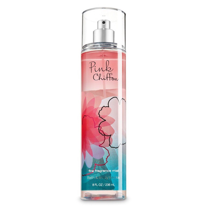 Xịt thơm lưu hương toàn thân Bath and Body Works- Pink chiffon 236ml