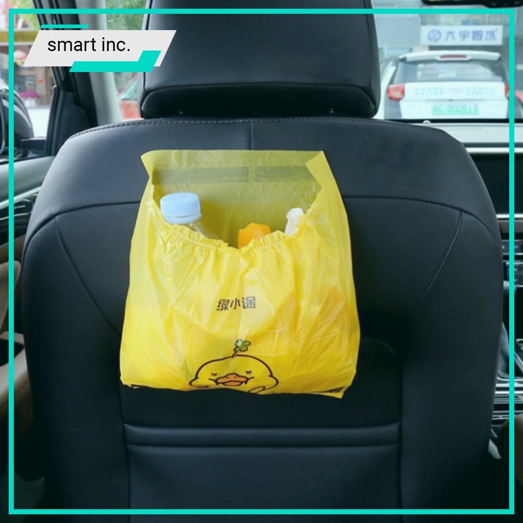 Túi Nilong Đựng Rác Túi Nôn Ói Oto Xe Hơi Có Keo Dán Bọc Đựng Rác Văn Phòng 15 Túi