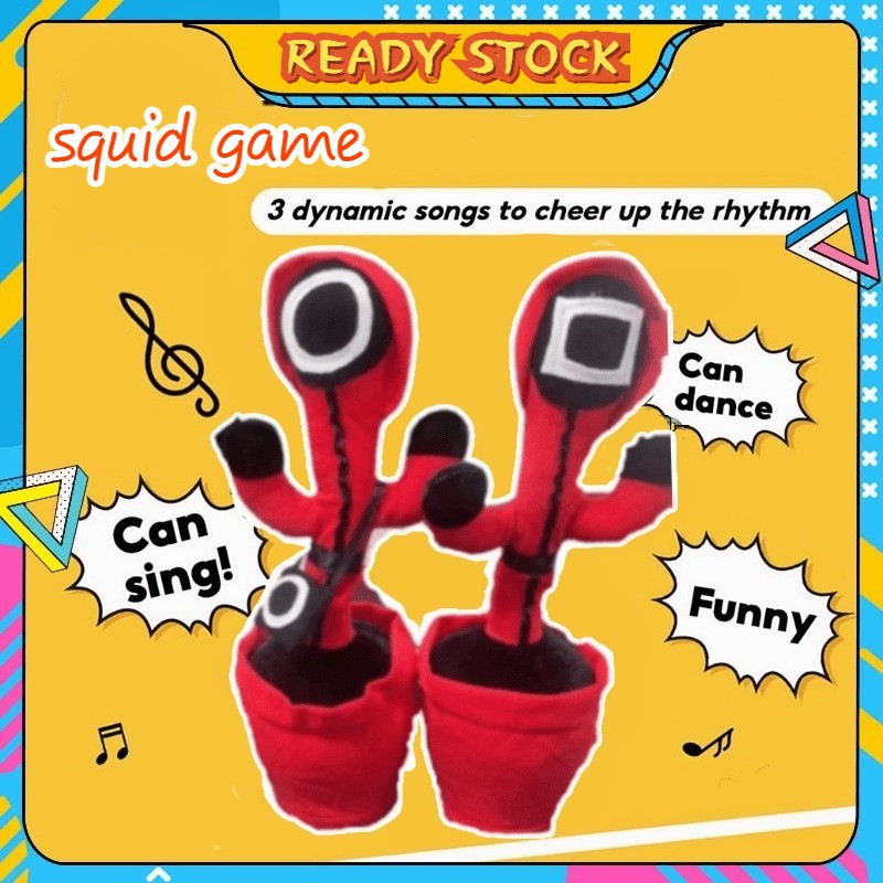 ❤️Squid Game❤️ Xương Rồng Nhảy Múa Phiên Bản Squid Game Có Đèn Nhạc, Nhại Giọng Siêu Hot