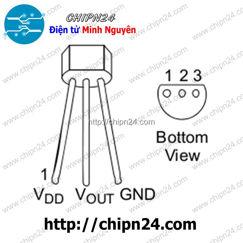 [1 CON] (DIP) IC MCP9700 TO-92 (MCP9700A-E/TO MCP9700AE/TO 9700)