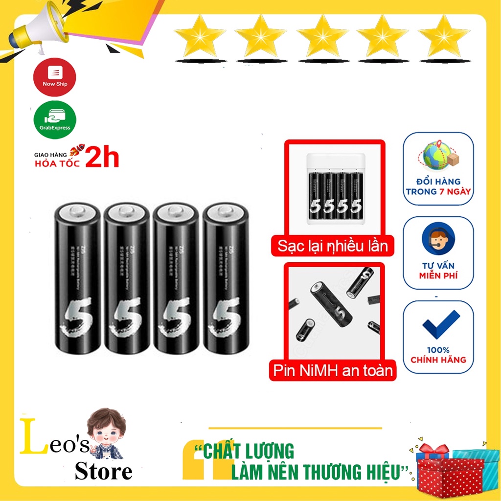 Pin AA Xiaomi Zi5 sạc được nhiều lần Zmi Lite AA512 - "Leo's Store"