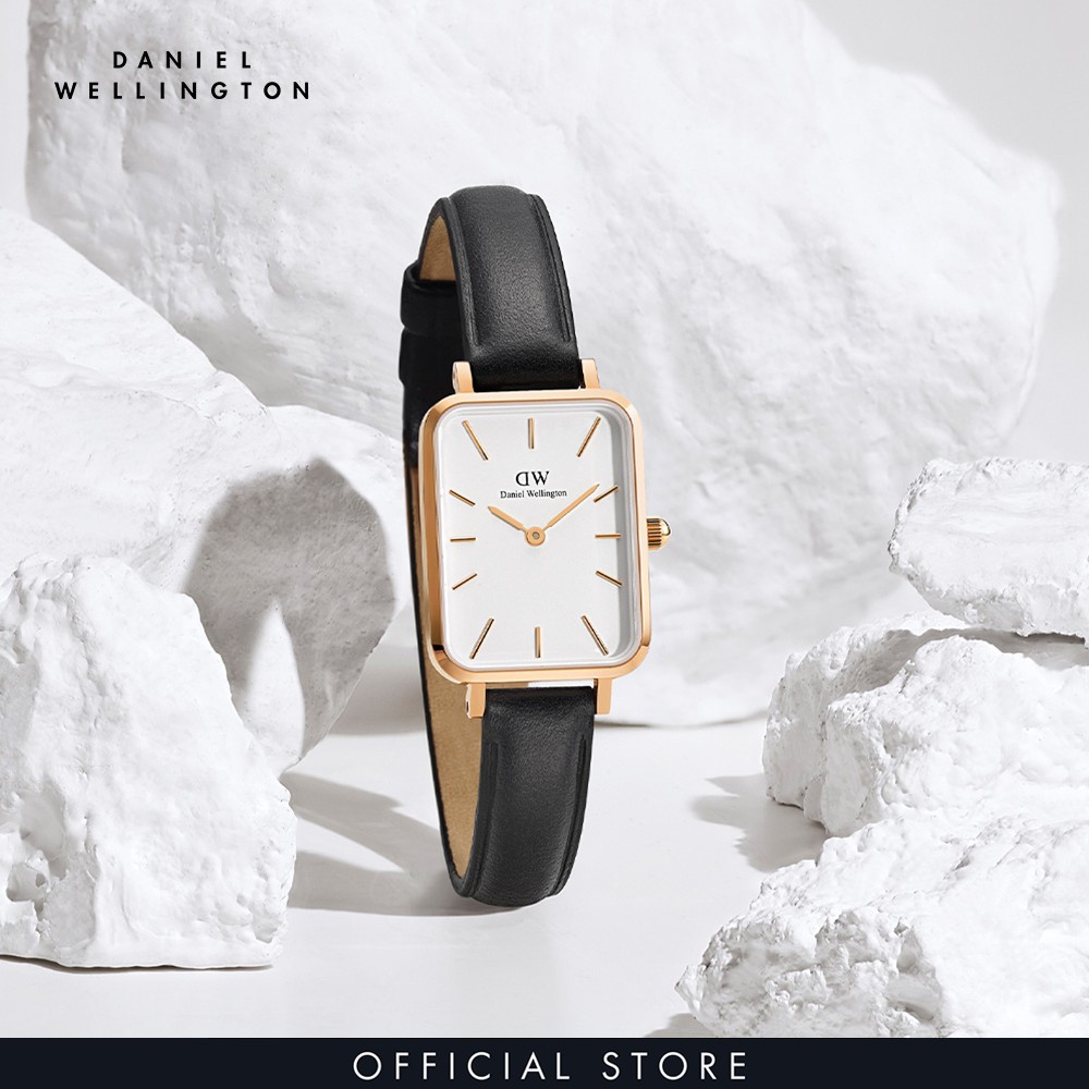 Đồng hồ Nữ Daniel Wellington dây da - Quadro Pressed Sheffield 20x26mm DW00100434 | BigBuy360 - bigbuy360.vn
