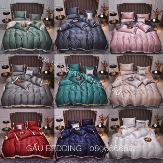 Lụa silk beauty chữ thêu , dòng silk cá tính