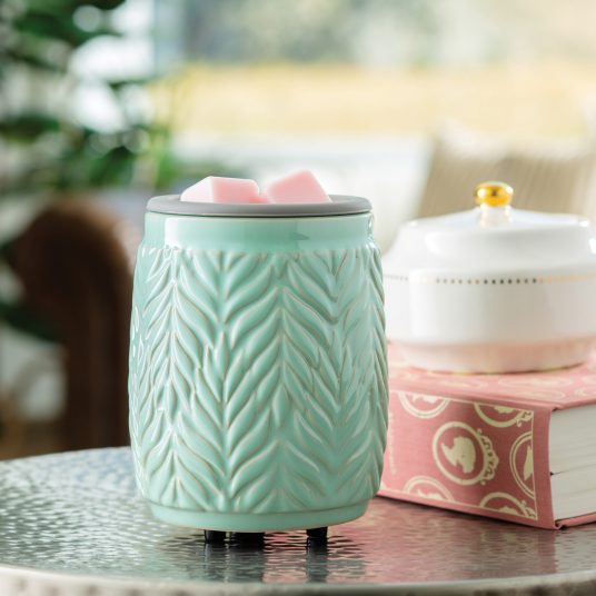 Mint Leaf Flip Dish Wax Warmer - Đèn đốt nến thơm, tinh dầu không khói Candle Warmer