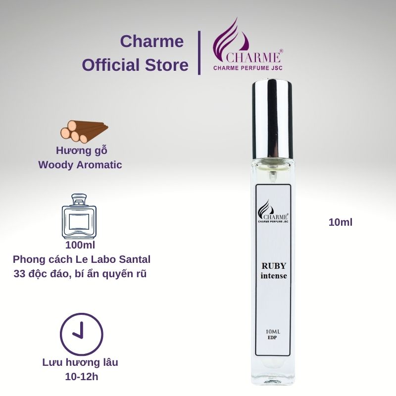 Nước hoa Charme Ruby Intense 10ml