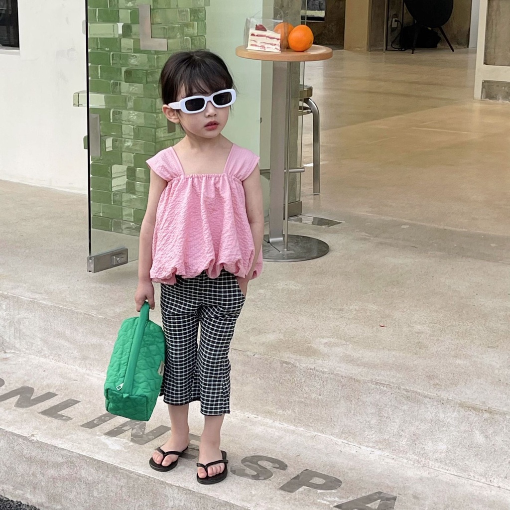 Áo Không Tay Dễ Thương Phong Cách Phương Tây Thời Trang Mùa Hè Cho Bé Gái
