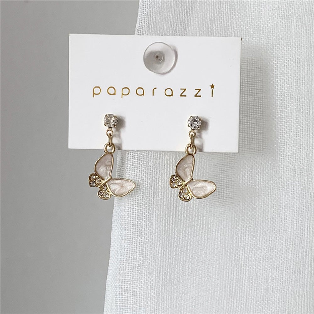 Khuyên Tai Hình Bướm Đính Đá Xinh Xắn Cho Nữ