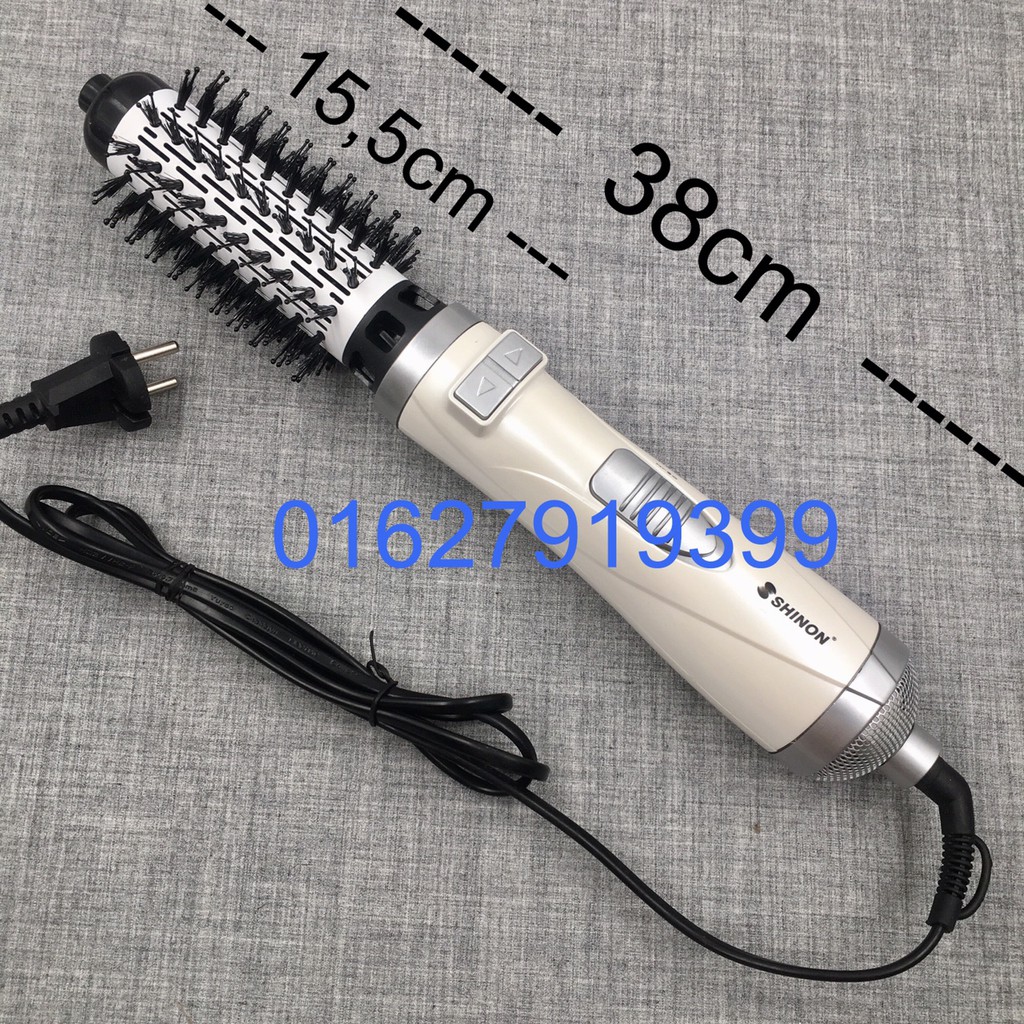 ✅Freeship-tặng kẹp✅ Lược điện-lược sấy làm xoăn xoay tự động 360 độ SHINON 8228 chính hãng