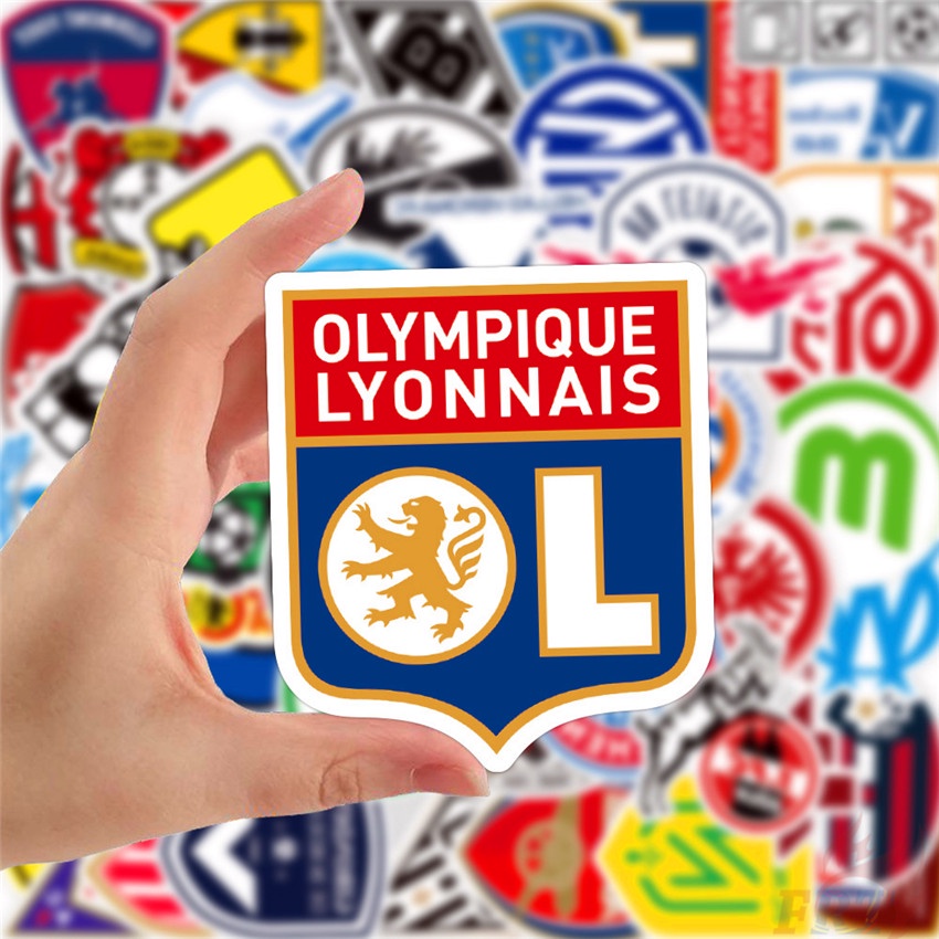 Bộ 100 Cái/Bộ ❉ Miếng Dán Logo Câu Lạc Bộ Bóng Đá ❉ Sticker Dán Tường Chống Thấm Nước Thời Trang