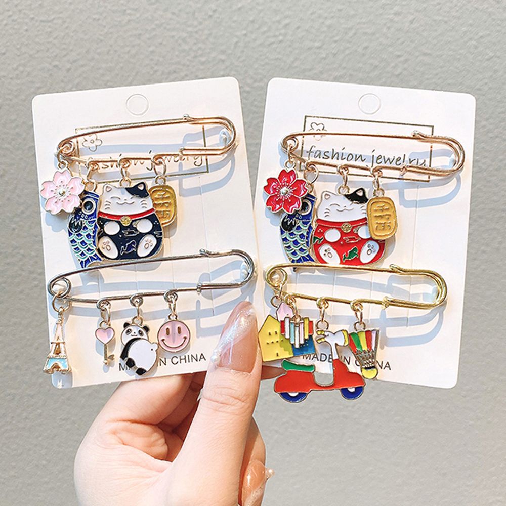 Ghim cài áo thời trang Hàn Quốc nhiều phong cách tùy chọn dành cho nữ