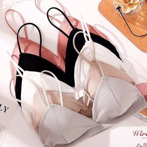 Áo Bra Dây Mảnh, Áo Ngực Nữ Mút Mỏng Không Gọng, Bra Nữ 2 Dây ZANA BRA B812