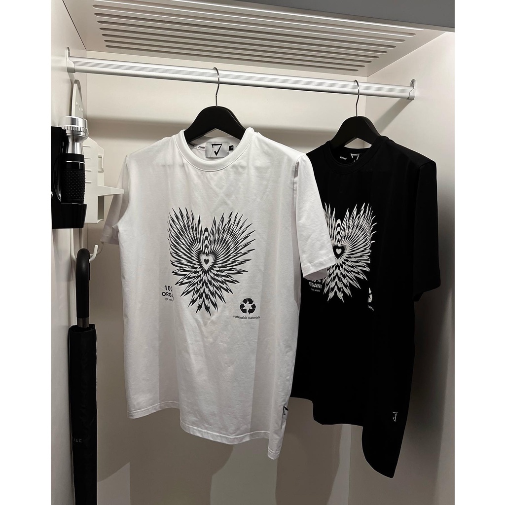 Áo ZOMBIE® Heart Tee in White