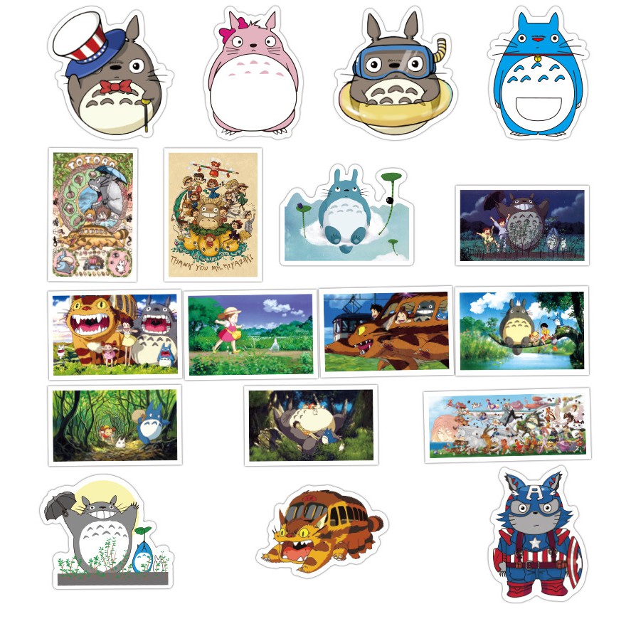 Bộ Sticker Totoro - Hàng Xóm Của Tôi Là Totoro (50 Cái)