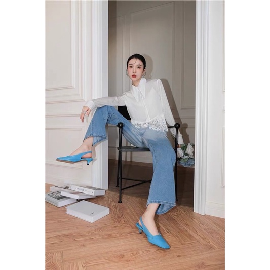 Áo sơ mi nữ Ulzzang Hàn Quốc BORA SHOP phối tua rua order