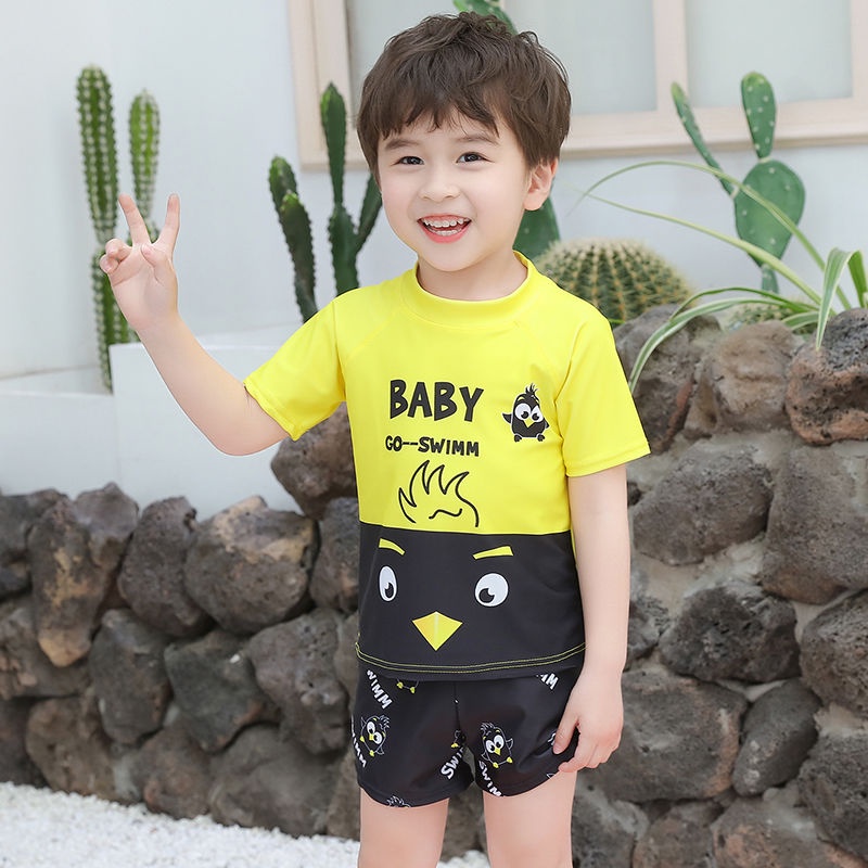 Boys swimwear 2-piece short sleeve sports for beach