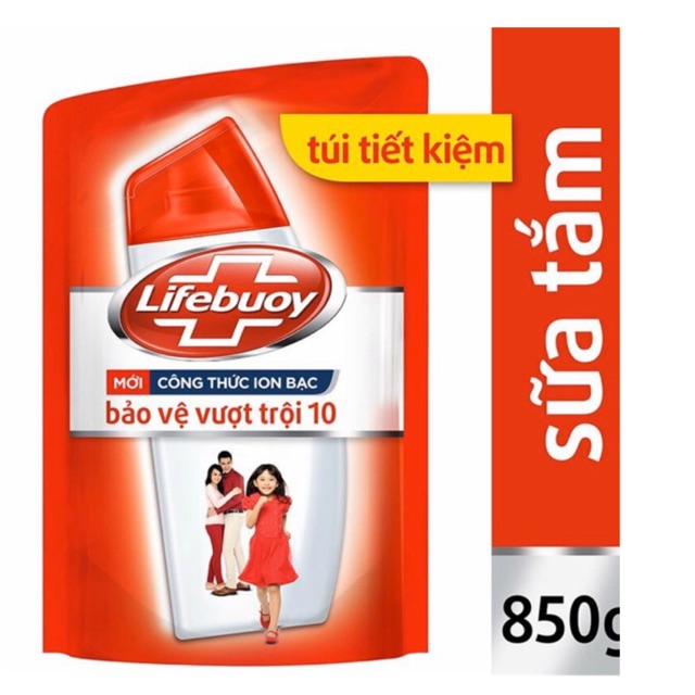 Sữa tắm Lifebuoy 850g Túi siêu tiết kiệm