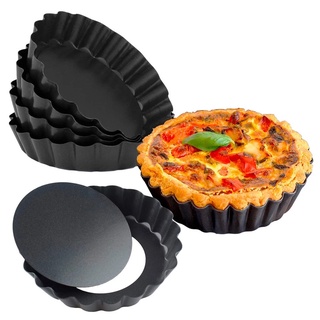 Khuôn Làm Bánh Tart Đế Rời Kiểu Tròn Chống Dính Tiện Dụng