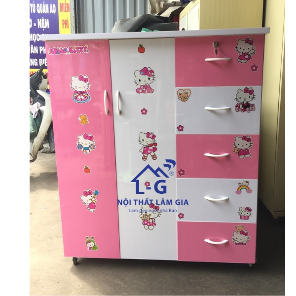Tủ nhựa đài loan trẻ em ngang 106 ,freehsip HCM, tủ đựng quần áo tiện dụng XEM VIDEO