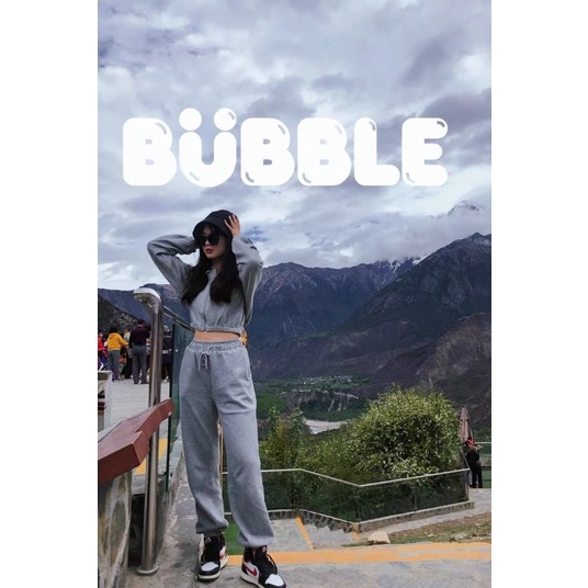 Set nỉ crotop trơn màu