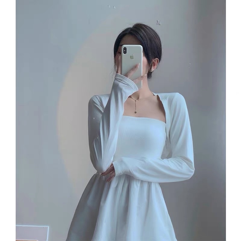 Áo Cardigan dáng lửng chất liệu dệt kim