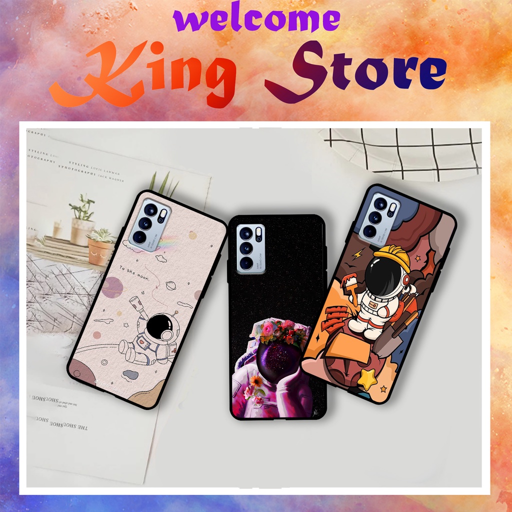 [HOT] Ốp lưng Oppo Reno 4/Reno 4 Pro/Reno 5/Reno 6/Reno 6Z in hình Phi hành gia siêu dễ thương