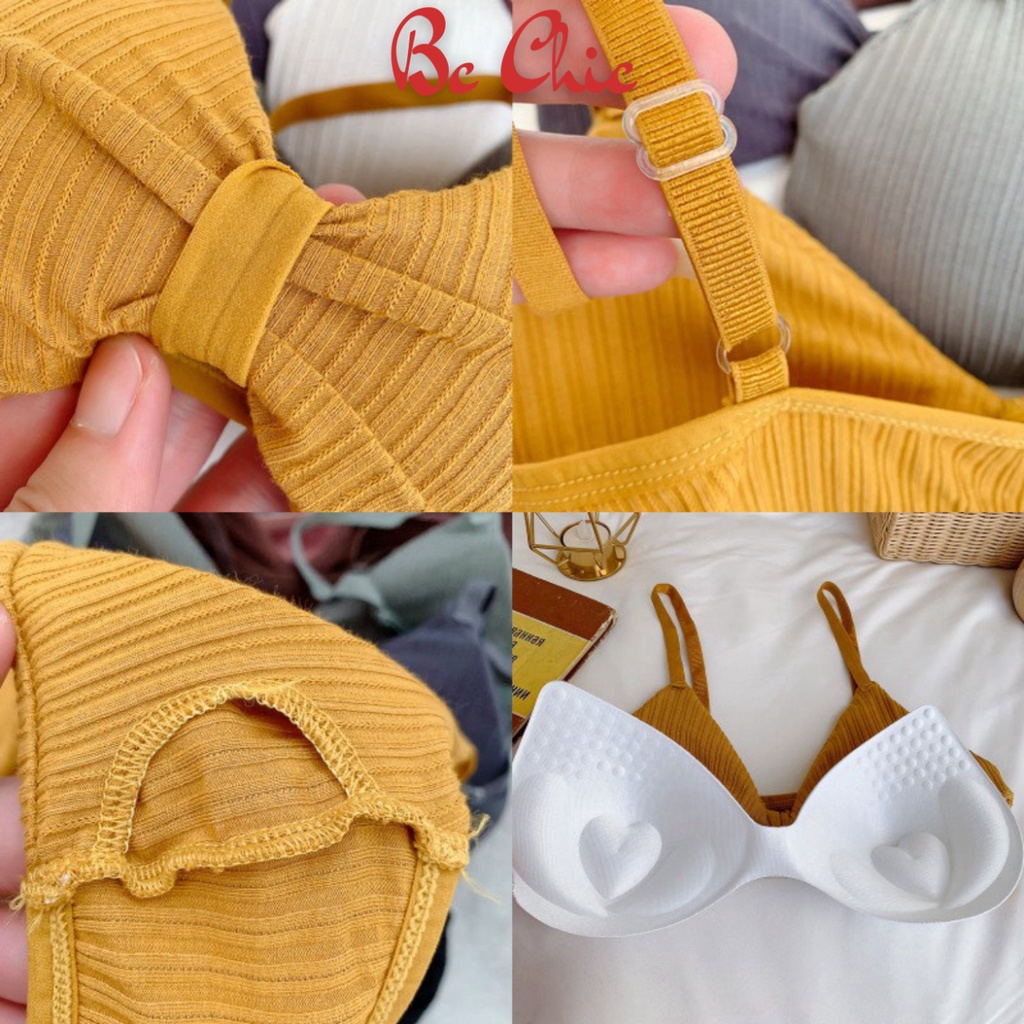 Áo Lót Nữ - Áo Bra Nữ 2 dây nâng ngực thắt nơ quyến rũ mẫu B308 BC_CHIC LINGERIE