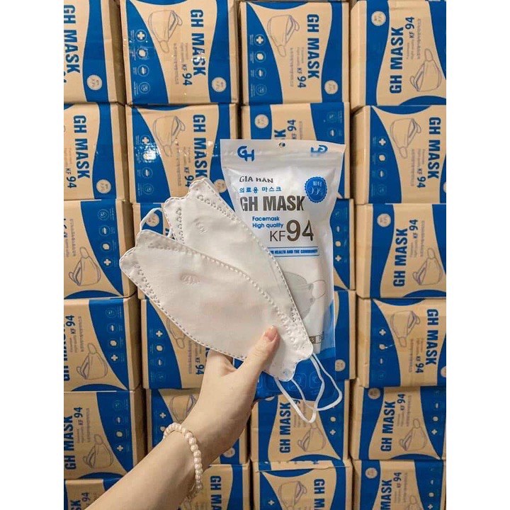 1 Thùng Khẩu Trang KF94 Gia Hân 4 Lớp Dày Dặn Kháng Khuẩn Mã 046