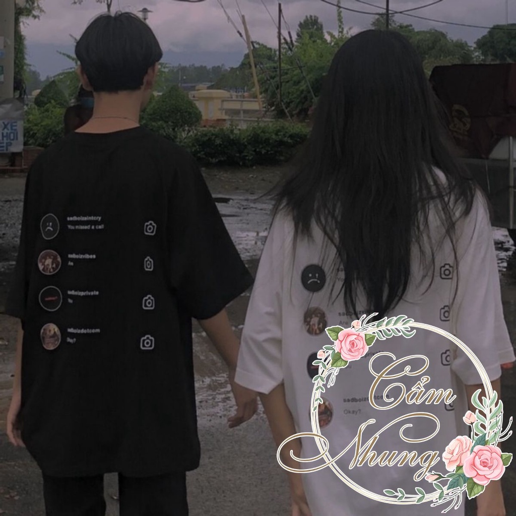 Áo Thun Tay Lỡ sad boiz sadtagram tee form rộng  CAMNHUNG Áo Thun Nam Nữ Unisex Hot Hit