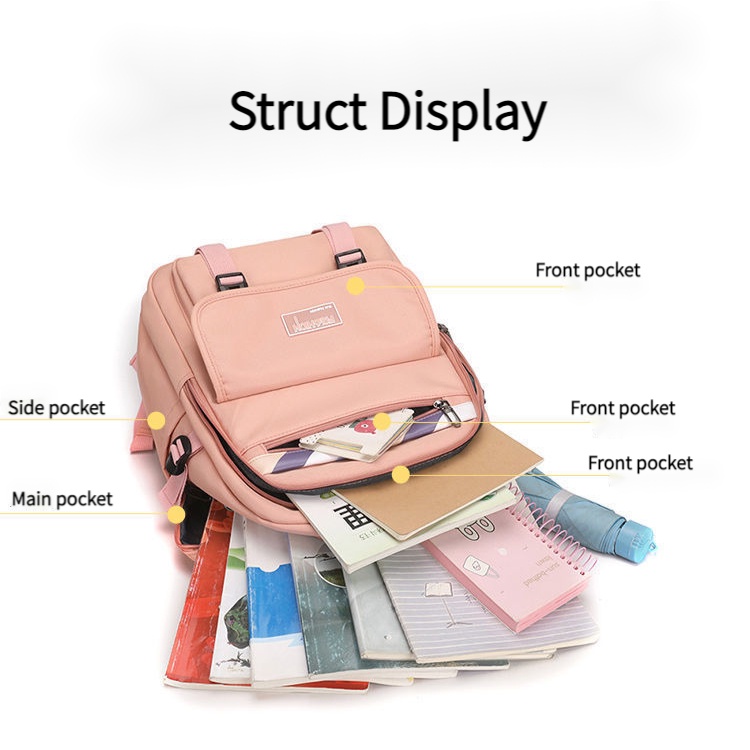 Balo nữ hàn quốc Chống thấm Trung học Balo Đựng Laptop 15.6 Inches