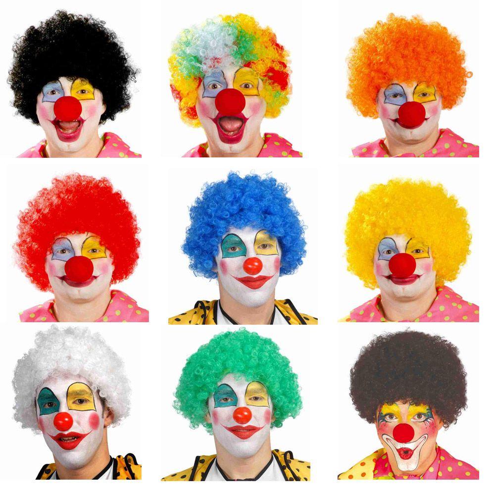 Bộ Tóc Giả Nhiều Màu Dùng Hóa Trang Tiệc Tùng / Lễ Hội Dành Cho Người Lớn Và Trẻ Em