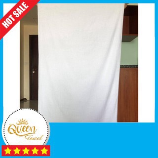 Khăn trắng khách sạn Kt 70*140cm TL 400g cotton thấm hút tốt không xổ lông