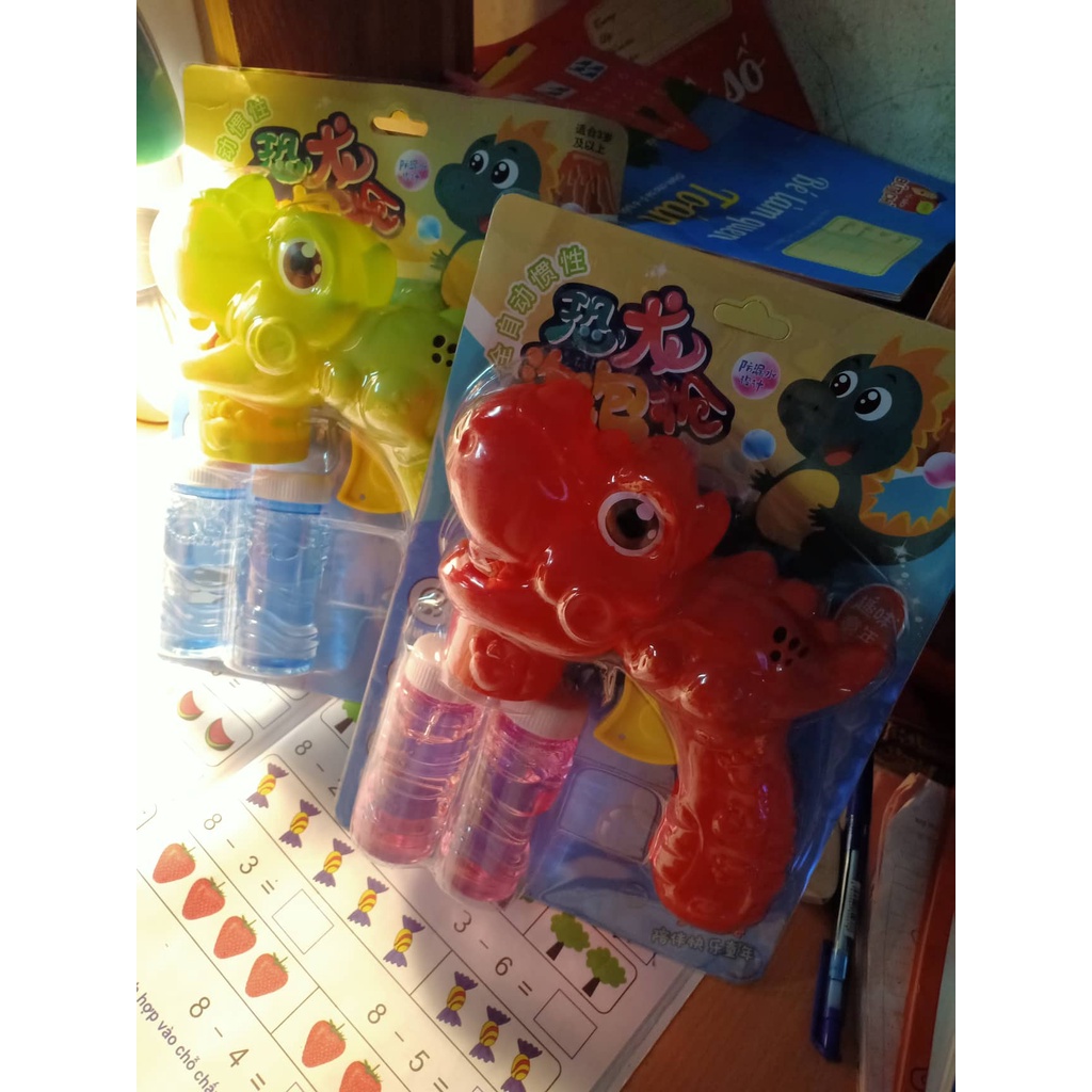 Súng bắn bong bóng hình khủng long