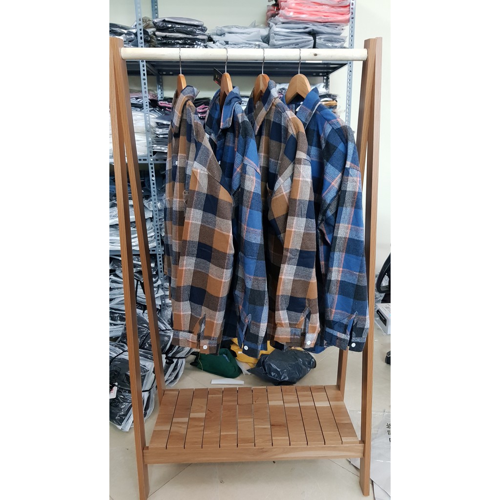 Áo sơ mi caro flanel tay dài dáng rộng unisex phong cách ulzzang siêu hot | BigBuy360 - bigbuy360.vn