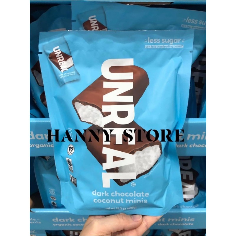 🥥 Socola của UNREAL Dark Chocolate Bars Bars của Mỹ 435gr 🥥 (HSD 02.12.2022)