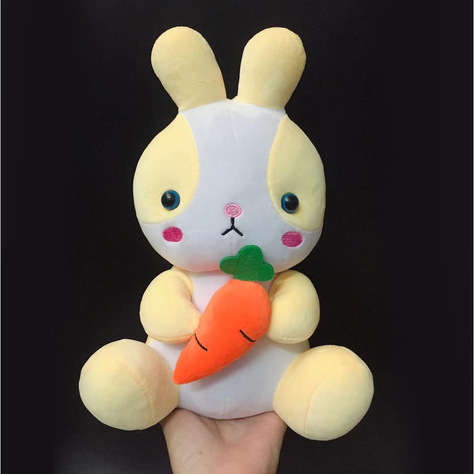 THÚ BÔNG THỎ ÔM CỦ CÀ RỐT MÁ HỒNG  VẢI MINISO CAO CẤP, HÀNG LOẠI 1 CAO CẤP SIÊU XỊN
