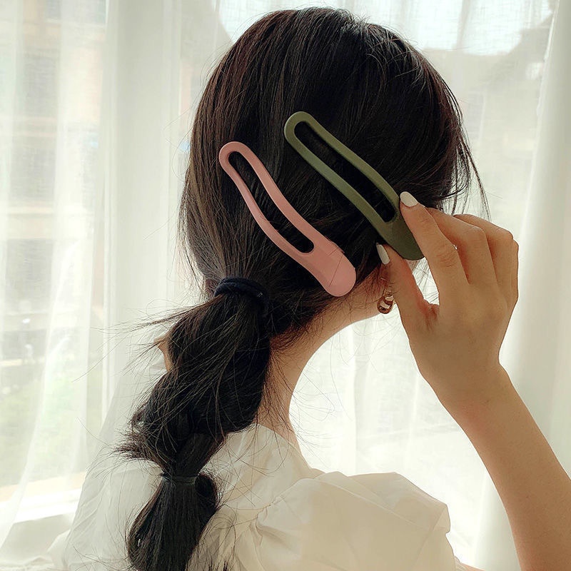Kẹp Tóc Mỏ Vịt Bằng Nhựa Màu Sắc Ngọt Ngào Cho Nữ