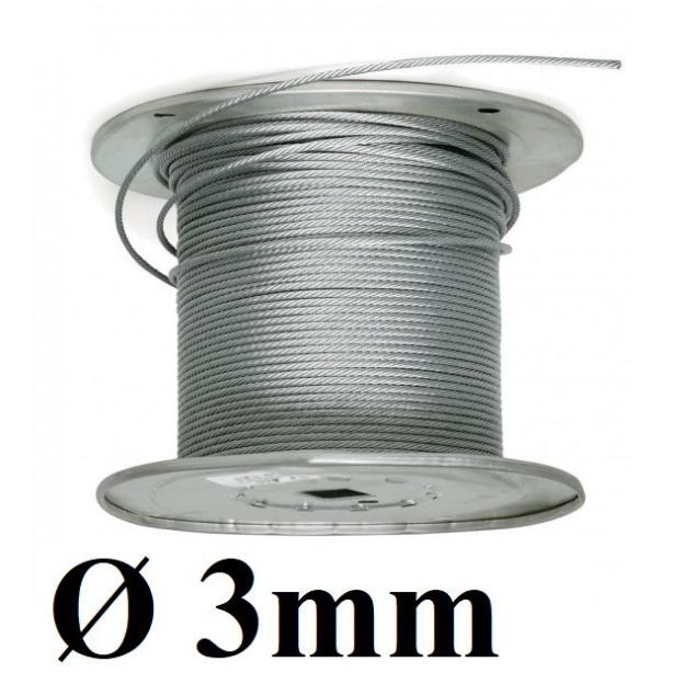 Dây cáp thép mạ kẽm Ø  dài 1 mét – 1000 mét