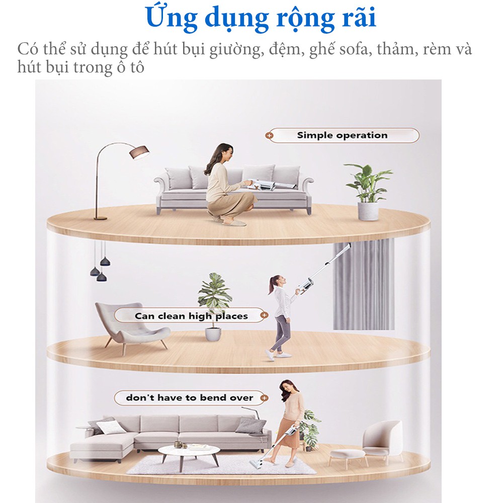 Máy hút bụi cầm tay tiện lợi  đa chức năng Elashome ELAS X01 lực hút cực khỏe bảo hành 12 tháng | BigBuy360 - bigbuy360.vn