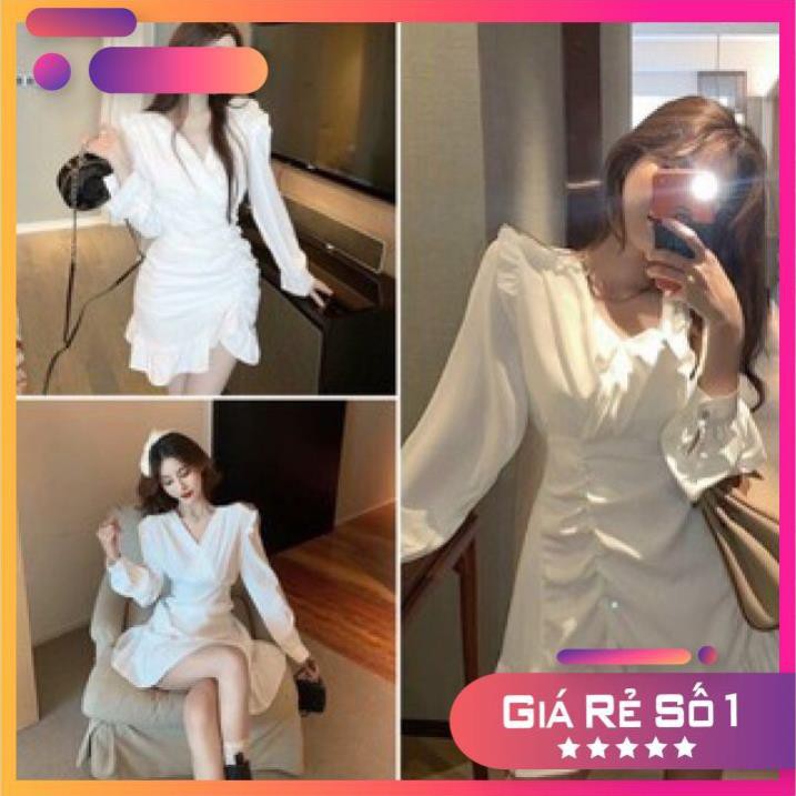 Đầm Dự Tiệc Dáng Suông Đẹp Cao Cấp, Phần Vai Và Lai Váy Bèo Nhúng Xinh Yêu Giá Rẻ cho bạn thêm trẻ trung, năng động
