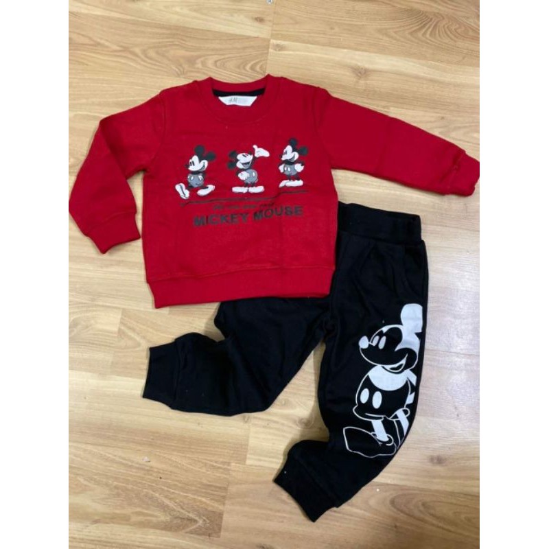 bộ mickey Hm áo đỏ