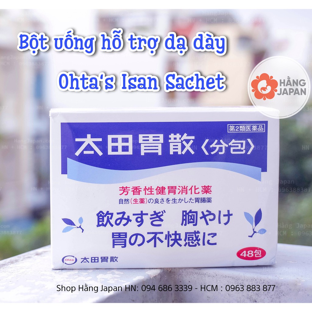 Bột uống dạ dày, bao tử Ohta Isan - Nhật Bản hộp 48 gói