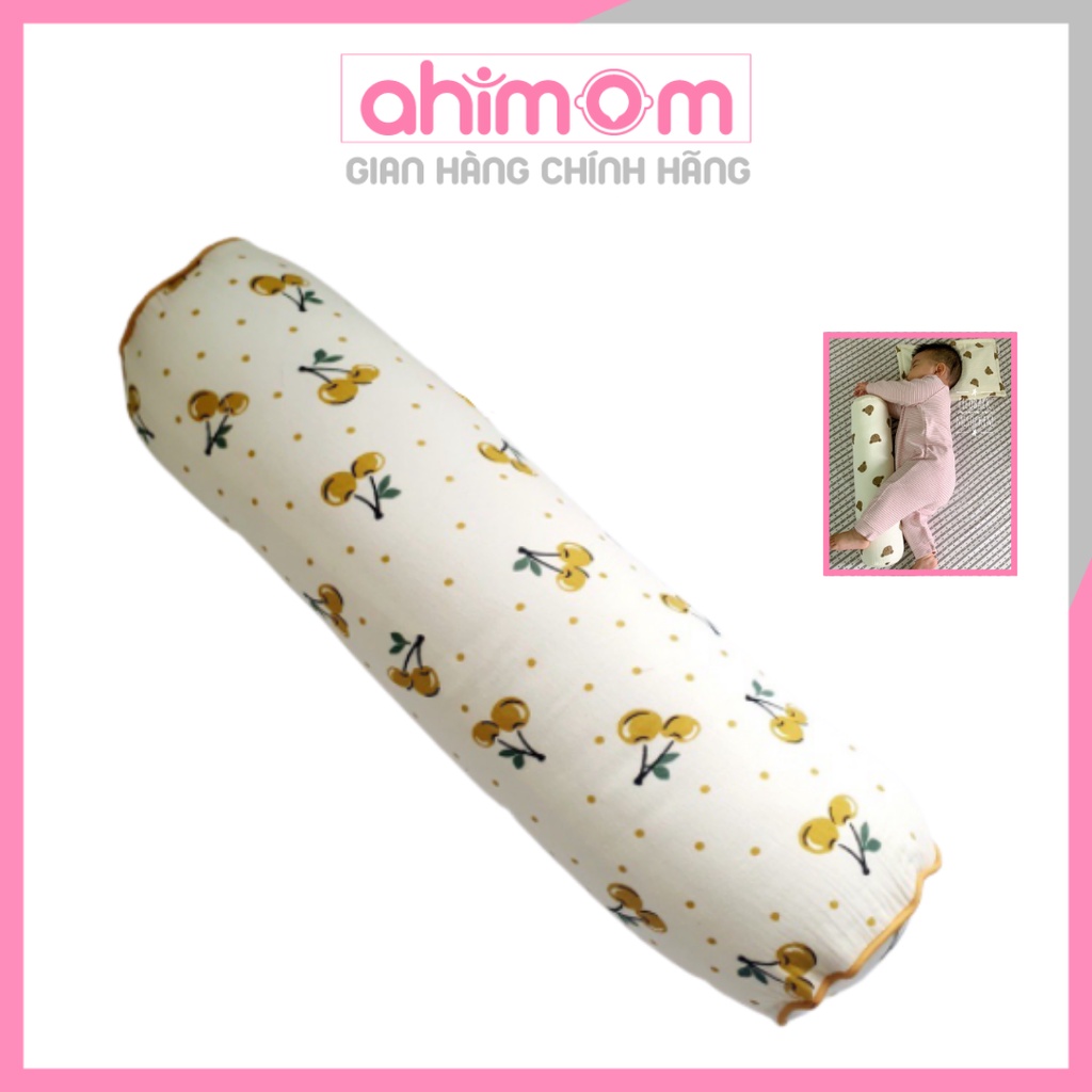 Gối ôm cho bé - gối ôm xô muslin organic hàn quốc cao cấp cho bé - Ahimom