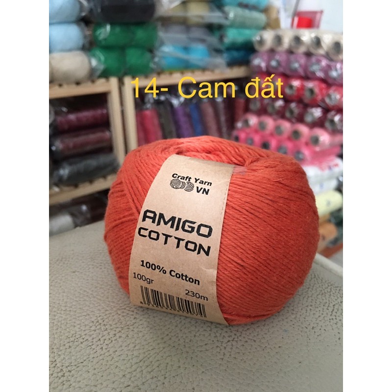 Sợi Amigo cotton ( màu từ 09-15)